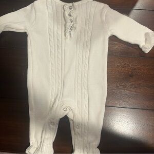 Koala Kids Cream Cable Knit Footie